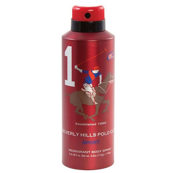 اسپری دئودورانت مردانه شماره 1 بورلی هیلز پولو کلاب 175 میلی